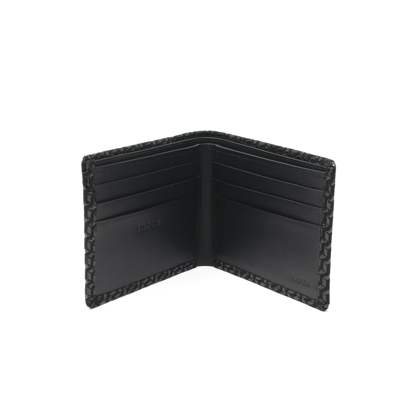 Men's Folded Wallet (Narrow Type) - Chevron-S