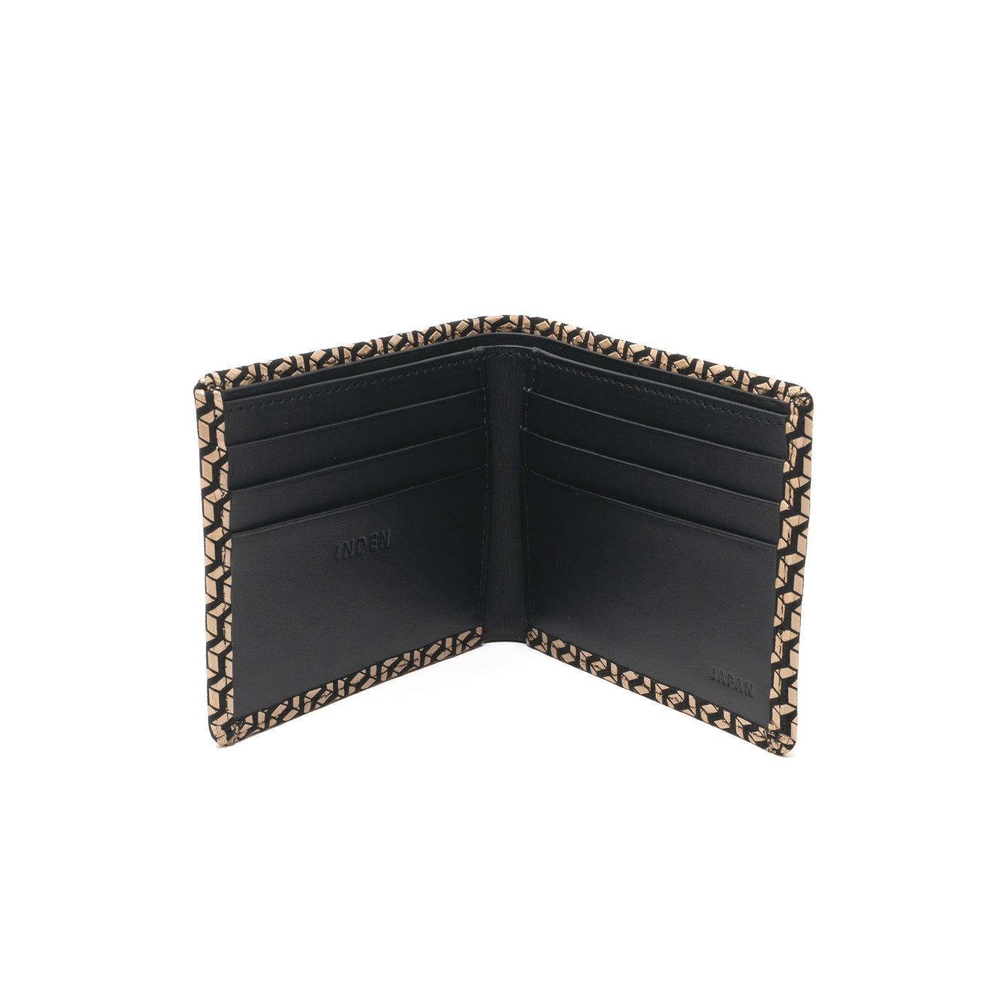 Men's Folded Wallet (Narrow Type) - Chevron-S