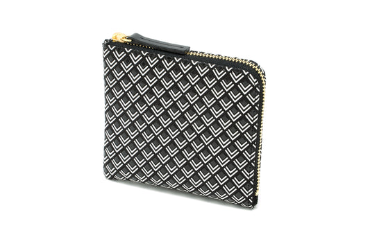 Zipped Coin Purse (Large)  -  White Frame