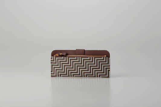 Slim Zipped Long Wallet - New Grecian